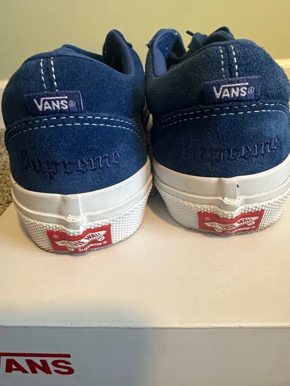 Vans Navy Blue Suede Low-Top Sneakers - Picture 4 of 6